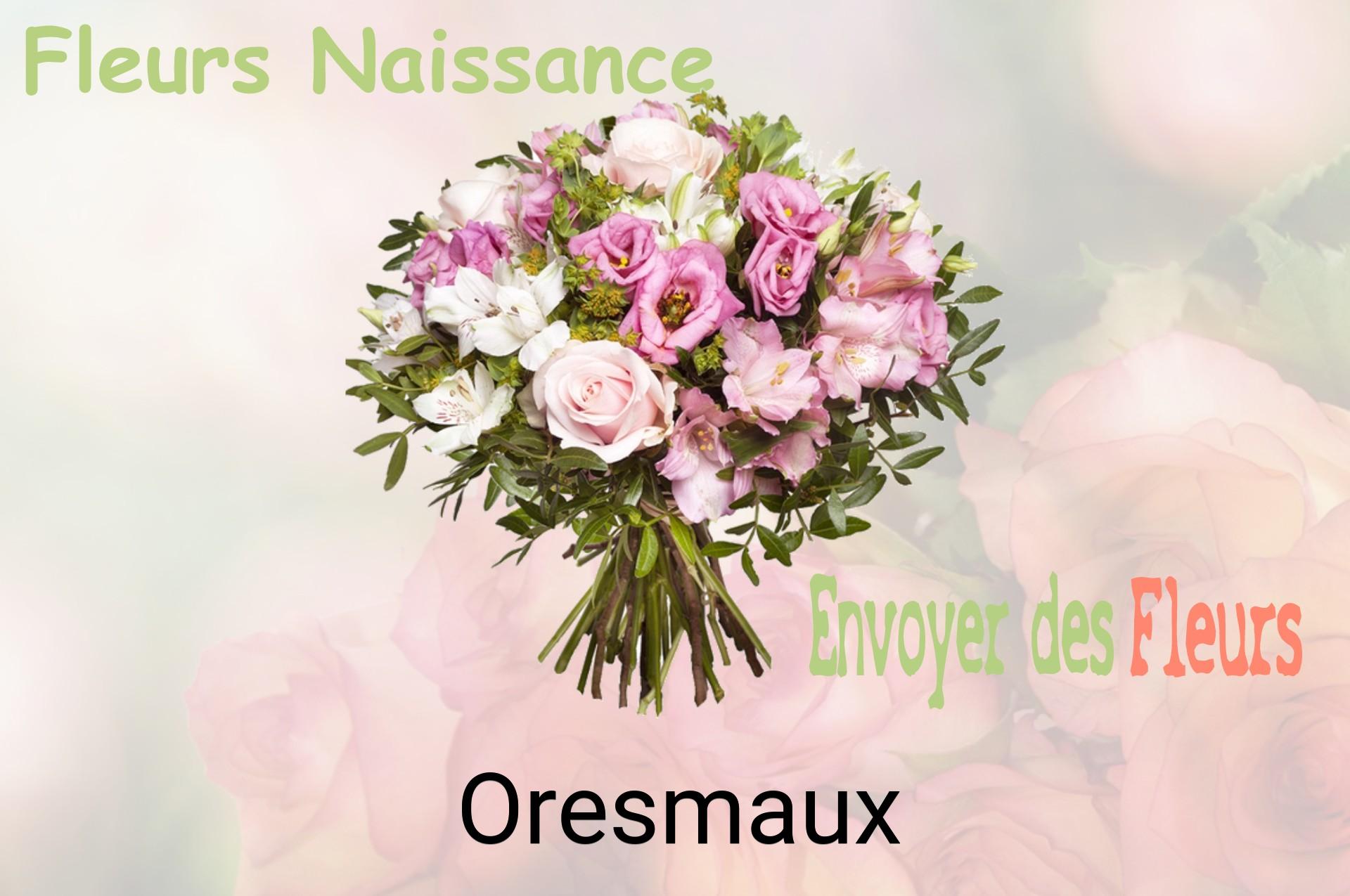 Bouquet de fleurs de naissance livré à Oresmaux